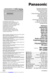 Panasonic RF-U350 Bedienungsanleitung