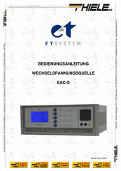 ET System EAC-S Bedienungsanleitung