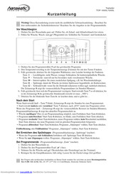 Hanseatic TOP 1200L Kurzanleitung