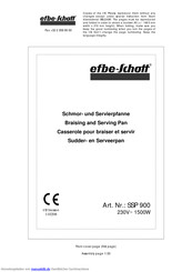 Efbe-Schott SSP 900 Gebrauchsanleitung