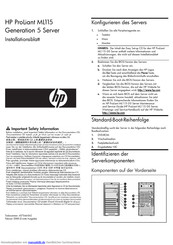 HP ProLiant ML115 Installationshandbuch