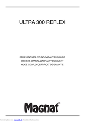 Magnat Audio ULTRA 300 REFLEX Bedienungsanleitung