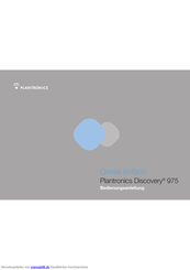 Plantronics Discovery 975 Bedienungsanleitung
