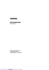 Compaq SLR Benutzerhandbuch