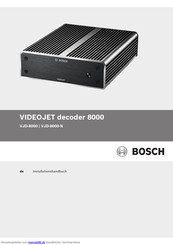 Bosch VJD-8000 Installationshandbuch
