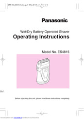 Panasonic es4815 Bedienungsanleitung