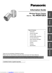 Panasonic VL-WD812EX Informationshandbuch