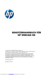 HP WEBCAM HD Benutzerhandbuch