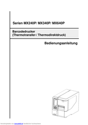 TSC Printers MX340P Serie Bedienungsanleitung