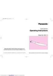 Panasonic ES2113 Bedienungsanleitung
