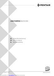 Jung Pumpen Baufix 200-32 Originalbetriebsanleitung