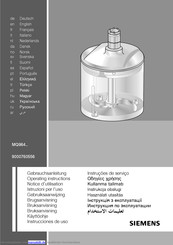 Siemens MQ96580/01 Gebrauchsanleitung