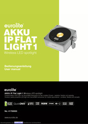 EuroLite AKKU IP Flat Light 1 Bedienungsanleitung