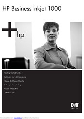 HP Business Inkjet 1000 Leitfaden Zur Inbetriebnahme