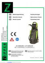 Zipper ZI-HDR230 Bedienungsanleitung