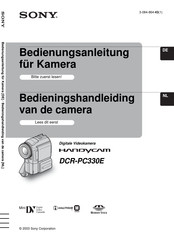 Sony Handycam DCR-PC330E Bedienungsanleitung