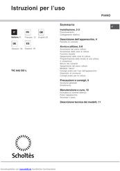 SCHOLTES TIC 642 DD L Bedienungsanleitung