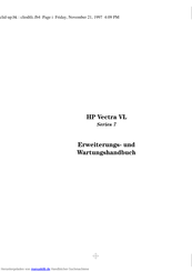 HP Vectra VL 7 Serie Erweiterungs- Und Wartungshandbuch