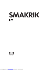 IKEA SMAKRIK EM Bedienungsanleitung