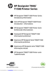 HP DesignJet T1500 Serie Einführende Informationen