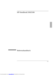 HP OmniBook 3100 Referenzhandbuch