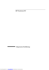 HP OmniBook xe3-gc Allgemeine Einführung