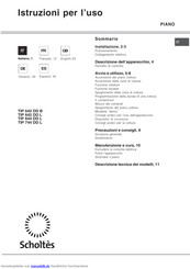 Scholtes TIP 642 DD B Bedienungsanleitung