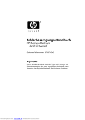 HP dx5150 Serie Fehlerbeseitigungs-Handbuch