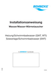 Behncke WTI 100-40 Installationsanleitung