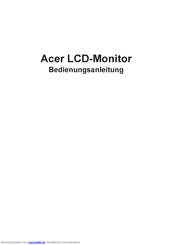 Acer BE270K Bedienungsanleitung