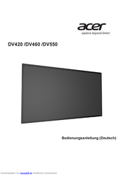 Acer DV460 Bedienungsanleitung