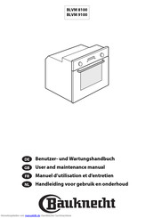 Bauknecht BLVM 9100 Benutzerhandbuch