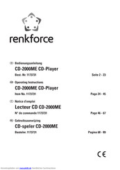 Renkforce CD-2000ME Bedienungsanleitung