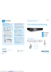 Philips DVDR3600 Schnellstartanleitung