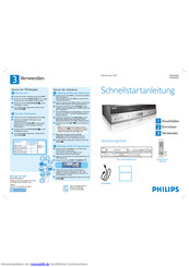 Philips DVDR3430V Schnellstartanleitung
