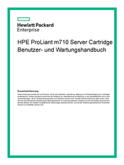 HP HPE ProLiant m710 Server Handbuch