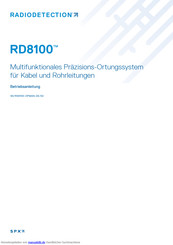 Radiodetection RD8100 Betriebsanleitung