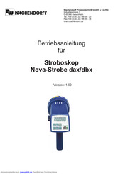 Wachendorff Nova-Strobe dax Betriebsanleitung