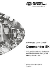Control Techniques Commander SK Handbuch