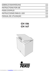Teka CH 167 Gebrauchsanweisung