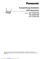 Panasonic KX-TDA0156 Kurzanleitung