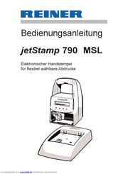 Reiner jetStamp 790 MSL Bedienungsanleitung