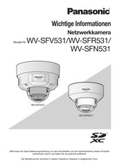 Panasonic WV-SFV531 Bedienungsanleitung