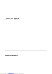 HP Compaq nc2400 Benutzerhandbuch