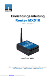 Mdex MX510 Anleitung
