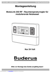 Buderus ModuLink 250 RF Montageanleitung
