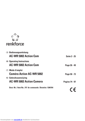 Renkforce AC-WR 5002 Bedienungsanleitung