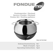 FONDUEmax 0620.82 Gebrauchsanweisung
