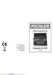 Pichler B10-1000 Bedienanleitung