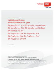 IBC MonoSol xxx ZX4 Black Installations Anleitung